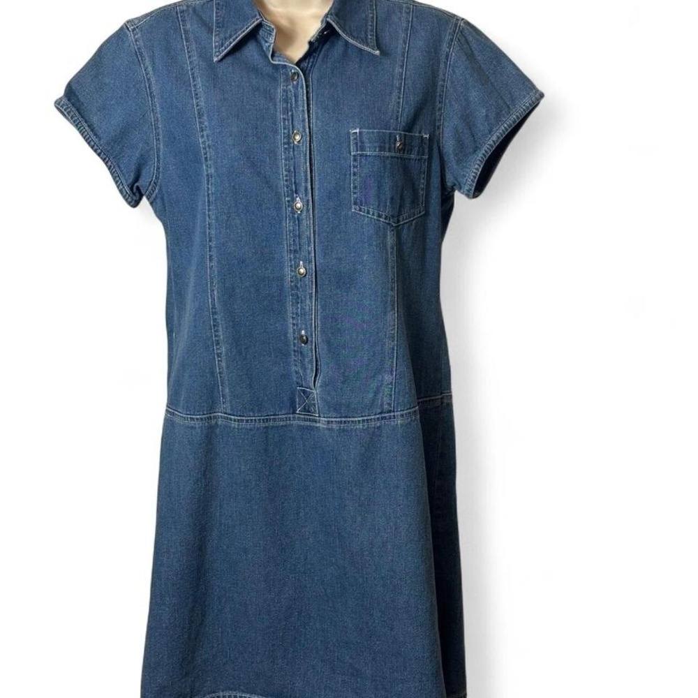 Vintage Boston Proper Drop‎ Waist Denim Mini Dress